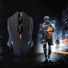 ET X-08 2000 DPI Justerbar 7 Knapper 2.4G Trådløs Gamingmus Professionel Trådløs Gamingmus til Gamer Mute LED Mus til PC