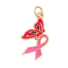 Sieraden met roze lint voor kankerbewustzijn voor vrouwen – Inspirerend cadeau voor overlevenden, elegante hartvormige hanger, passend bij de actie