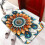 3D Flower62Αντιολισθητικό χαλί μπάνιου με αφρό μνήμης: Απορροφητικό, στεγνώνει 1