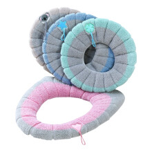 Conjunto de capas de assento sanitário de pelúcia macia, laváveis e reutilizáveis, tamanho universal, confortáveis e higiênicas, pacote com 3