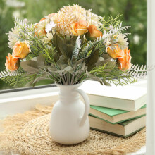 Bouquet di fiori artificiali realistici – Decorazioni per la casa, matrimoni e ufficio, fiori finti realistici per vasi, composizioni floreali