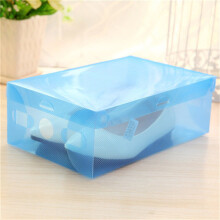 Boîte de rangement pliable en plastique bleu ciel, multifonctionnelle et colorée – Compatible avec les étagères standard (soldes saisonnières)