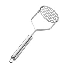 1PC Heavy-Duty Stainless Steel Potato Masher, 10.24", Dishwasher Safe, Compatible with Avocado, Beans, Meat & Veggies