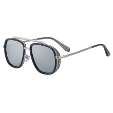 HJ-7352Unisex Γυαλιά Ηλίου - Ρετρό Διπλή Γέφυρα, Τετράγωνος Σκελετός για Γυναίκες &