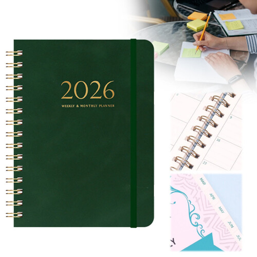 Βιβλίο Ραντεβού 2026 – Εβδομαδιαίο & Μηνιαίο Πρόγραμμα A5, Σκληρόδετο Σημειωματάριο