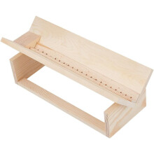 3-teiliges Buchbinde-Set aus Holz mit Lochhilfe und Lochlehre, Papaya Whip, 2,5 x 9,8 x 2,4 Zoll