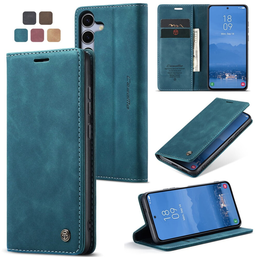 Caseme Leather Flip Wallet Case For Compatible With Samsung Galaxy S25 Fe 5G—Magnetic Closure, Card Holder, Shockproof, Kickstand 9340959357666