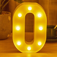 Lettres lumineuses LED alphabet - Enseigne de 20 cm (8 pouces) à piles pour la maison, les fêtes et les mariages (26 lettres)