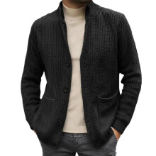 Men's Cardigan Sweaters Fuzzy Trench Coat Solid Color Men Long Sleeve Pullover Solid Coat Blouse Bedroom for Men