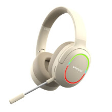 Wireless Gaming Headset For PS4, PS5, Xbox, Switch, PC Foldable Noise-Cancelling-Khaki