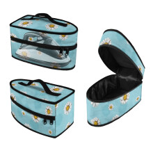 Daisy Flower Print Steam Iron Case Carrier Bag with Handle – Lightweight Organizer for Irons, Compatible with Most Steamers