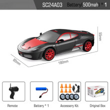 RC Drift Car 1:24 Ferngesteuertes Hochgeschwindigkeits-Rennauto mit Driftfunktion, 2,4 GHz, Allradantrieb und Scheinwerfer