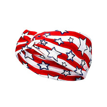 Diadema patriótica con la bandera de EE. UU. para mujeres, hombres y niños – Diadema unisex para el 4 de julio, accesorio para festivales y