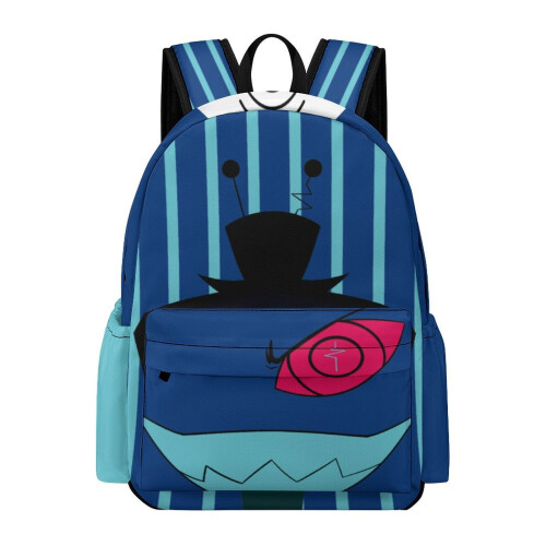 Mochila Anime de 17 polegadas em tecido Oxford com estampa de desenho animado.