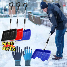 Sneeuwschep voor oprit, auto en buitengebruik – Ergonomische handgreep + slijtstrip, op voorraad