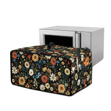 Funda para horno tostador con estampado floral, a prueba de polvo y decorativa, 20,5" x 16,5" x 10", con asa superior – Compatible con hornos
