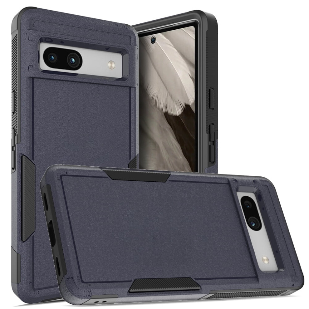 Defender Case For Google Pixel 7A – Heavy Duty, Dustproof, Shockproof, Non-Slip Rugged Cover, Blue 9773935343672