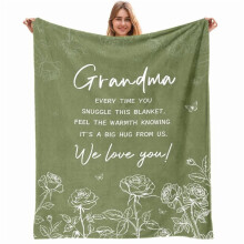 Oma dekentje, flanellen slaapdekentje voor Moederdag