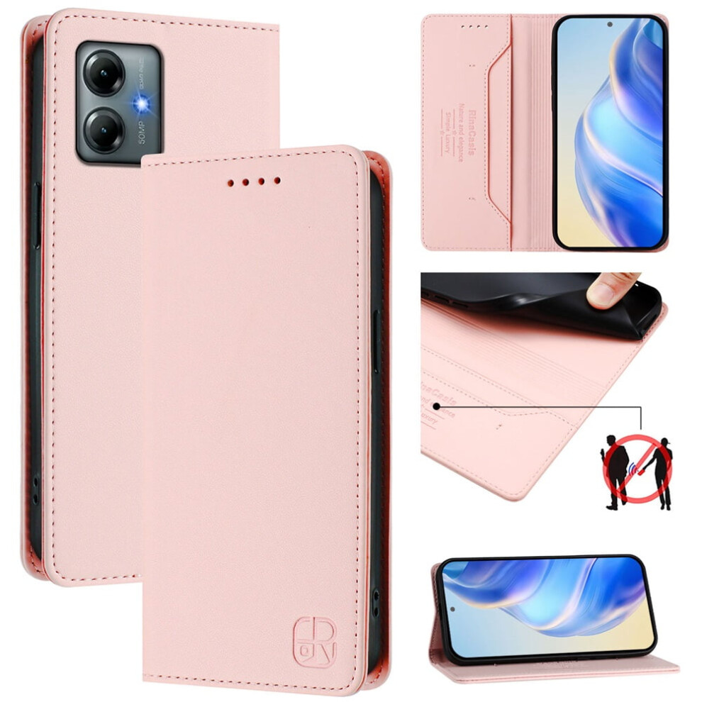 Rfid-Blocking Pu Leather Wallet Case For Motorola Moto G 968604583735