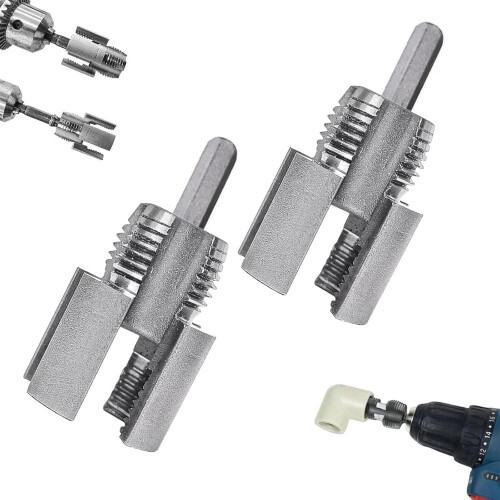 2025 Integrated Pipe Threading Tool for Internal & External Threads, 1/2" & 3/4", Compatible with Electric Drill