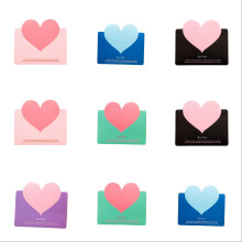 12pcs Foldable Heart Cards for Valentine's Day, Wedding, Anniversary, Birthday, Christmas – Assorted Colors, Compatible with All Heartfelt
