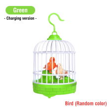 Electric Bird Toy with Light Sound Green