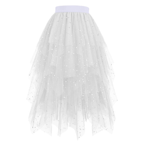 Φούστα με πούλιες για γυναίκες Midi Long Tulle Φούστες με φαρδιά τούλινα τούλινα ψηλά με