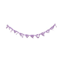 Lila Seidenschleifengirlande, 70,87 Zoll (180 cm), 2 Stück – Dekoration für Babypartys, Junggesellinnenabschiede, Geburtstagsfeiern und als