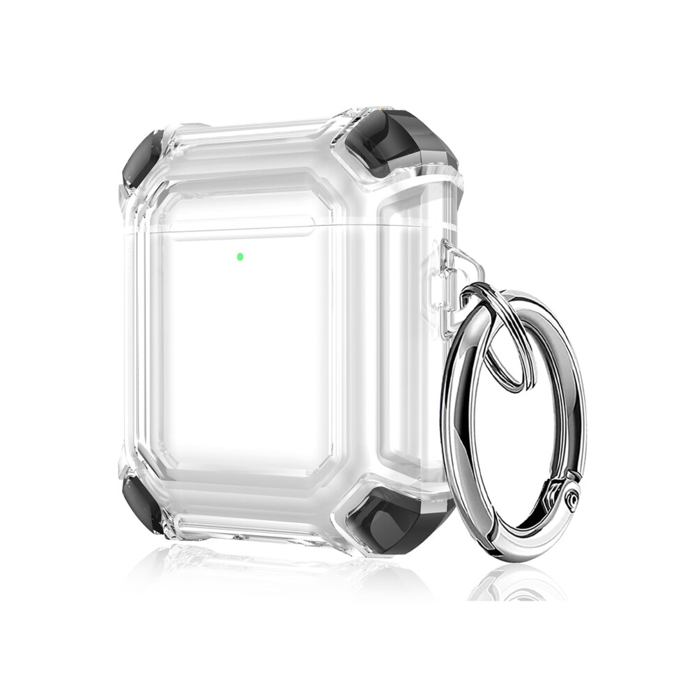 Transparent Case Headphone Accessories Anti-Drop Replacement Wireless Headphone Case For Compatible With Airpods 1/2 9357860055918