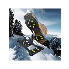Anti-slip shoe grips for ice and snow