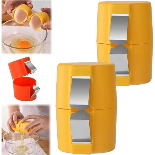 3PCS Egg Shell Opener | Egg Cracker Peeler & Separator for Raw & Hard Boiled Eggs, Kitchen Gadgets for Baking & Cooking