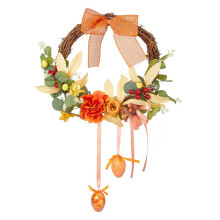 Arranjo de flores artificiais de 25 cm - Decoração para ambientes internos e externos durante todo o ano, exibição floral colorida para casa e
