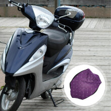 Pretyzoom Motorcycle Seat Protective Cover Breathable Mesh Purple Seat Cushion