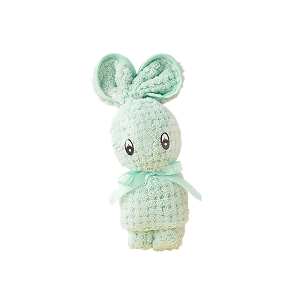 Corals Fleece Small Towel Squares Handkerchief Cute Rabbits Shaped Souvenir Gift Towel