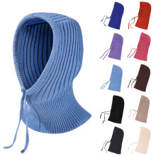 Gebreide muts/sjaal voor volwassenen, 40 cm x 20 cm, warm voor de winter.