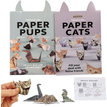 DIY Paper Cats – 50 Sheets Origami Paper for Cute Cat Figures, Fun Craft for Adults & Kids, Desk Decor & Gift (Compatible with Cat Lovers)