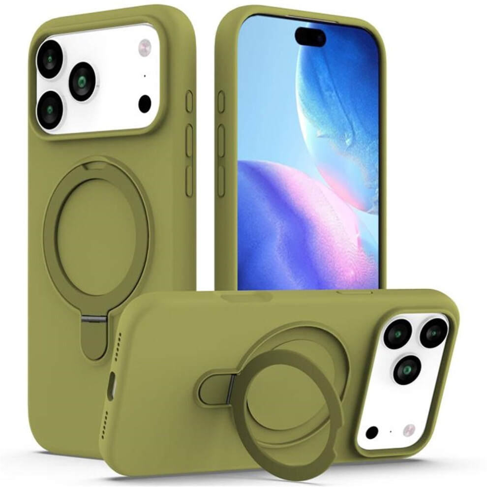Iphone 17 Pro Max Magnetic Liquid Silicone Case Willow Green 968604600838