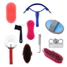 Horse Grooming Tote Bag Kit Convenient Storage And Portability10Piece Grooming Set With Mane Comb And Massage Brush For Elegant Presentation