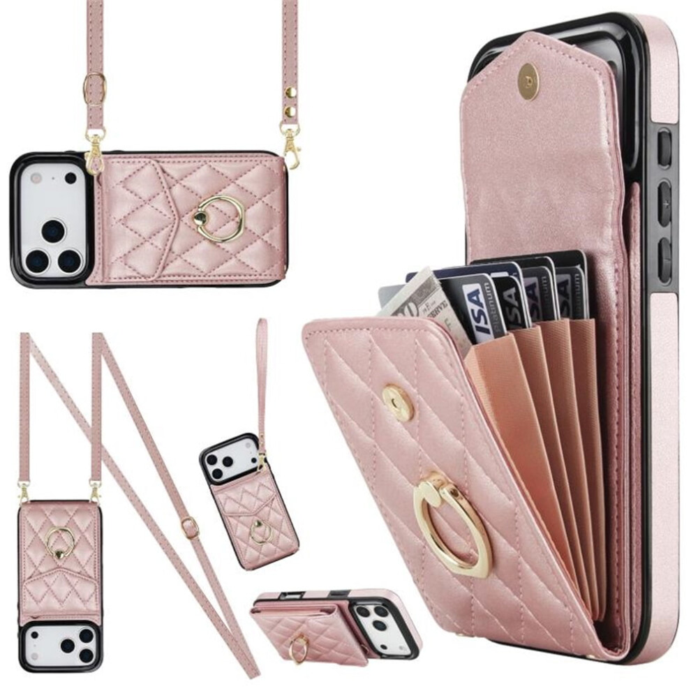 Iphone 17 Pro Case Pu Leather Wallet With Rfid Shielding 968604597626