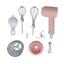 Cordless Handheld Mixers for Kitchen Innovators, Rechargeable USB Portable Egg Beaters with Stainless Steel Whisks for Cooking and Baking
