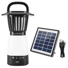 Wasserdichte Außenbeleuchtung, solarbetriebener Insektenvernichter mit USB-Ladefunktion für sichere Nachtspaziergänge und Campingausflüge