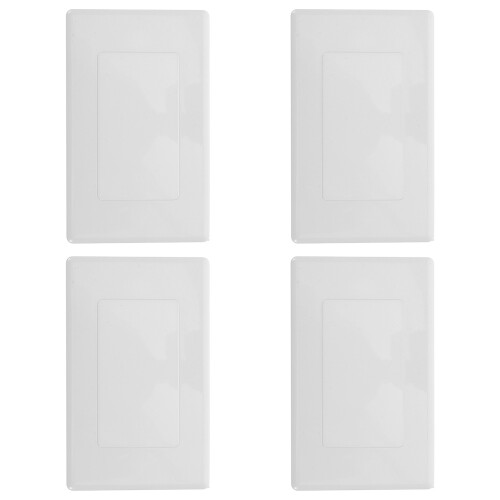 20Pcs White Plastic Ceiling Box Cover Plates Electrical Panel Covers 1