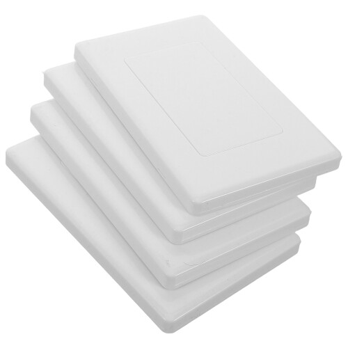 20Pcs White Plastic Ceiling Box Cover Plates Electrical Panel Covers 2
