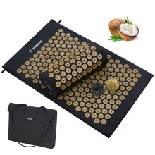 Acupressure Therapy Set Including Mat Pillow And Massage Balls, Targets Back And Neck Discomfort While Enhancing Sleep And Promoting Natural Healing,
