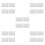20Pcs White Plastic Ceiling Box Cover Plates Electrical Panel Covers 4