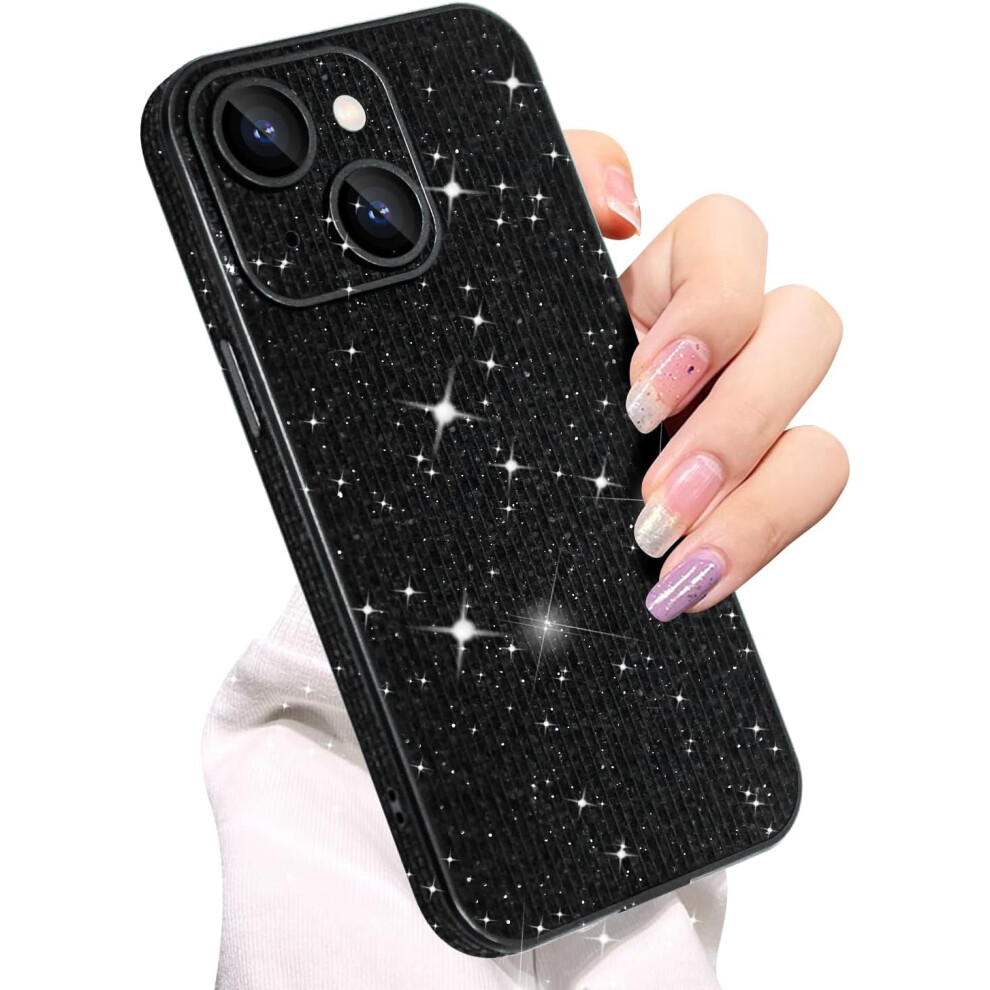 Compatible With Iphone 14 Glitter Case Â Slim, Shockproof, Camera Lens Protection, Black 9180479342601