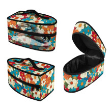 Colorful Floral Prints Iron Carry Bag Lightweight Travel Iron Organizer Portable Steam Iron Case, Bag Only