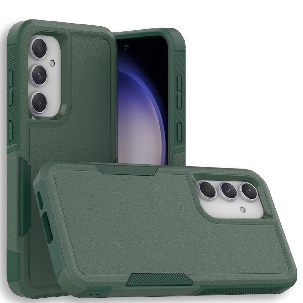 Defender Case For Compatible With Samsung Galaxy S23 Fe 5G – Heavy Duty, Dustproof, Shockproof, Non-Slip Rugged Cover, Green 9180479341994