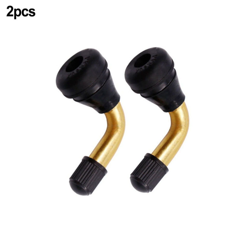 Electric Scooter Tyre Valves Stem Replacement Tubeless Valve Wear-Resistance 90 Degree Accessories Copper+Rubber 9180479342687