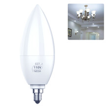 Smart LED Chandelier Bulbs, 60W Equivalent Light Bulbs with5000K Daylight White, Energy Saving for Google Assistant-Controlled Homes, 12-Pack